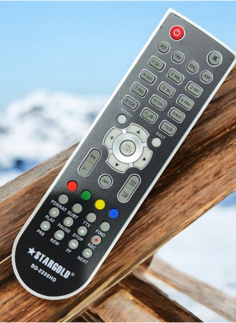 Stargold - Universal Remote Control for SG-2200HD - Enhanced Multi-Function Infrared Remote with Dedicated DVR and Media Controls - Image 1
