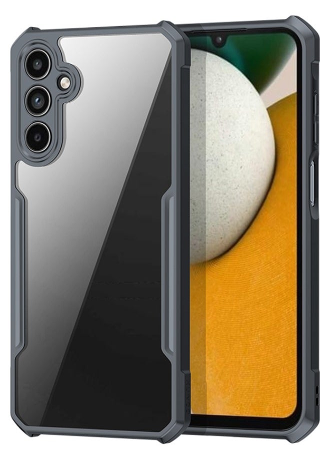 XUNDD - Samsung Galaxy A15 Case, SGS Drop Proof Certification Case, Soft TPU Bumper + Acrylic Clear Back Airbags Drop Protection Anti-Fall Shockproof Case for Samsung A15 5G/4G, Clear/Black - Image 1