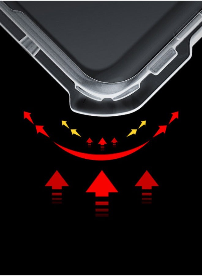 XUNDD - Samsung Galaxy A15 Case, SGS Drop Proof Certification Case, Soft TPU Bumper + Acrylic Clear Back Airbags Drop Protection Anti-Fall Shockproof Case for Samsung A15 5G/4G, Clear/Black - Image 1
