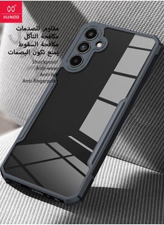 XUNDD Samsung Galaxy A15 Phone Case, Transparent Acrylic Back Panel + Black TPU Soft Frame Cover, Anti-Drop Shockproof Case for Samsung A15, Anti-Fall Back Cover for Samsung Galaxy A15 5G/4G  - Image 3