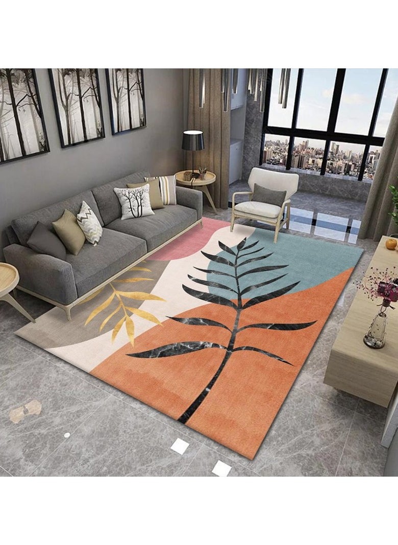 Loquat Squality Soft And Comfortable Orange Series Modern Minimalist Carpet 