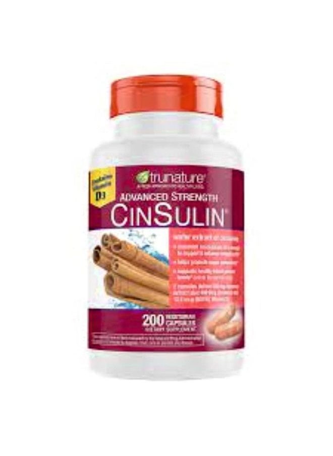 TruNature - 2-Pack Trunature Advanced Strength Cinsulin 200 Capsules Each - Image 1