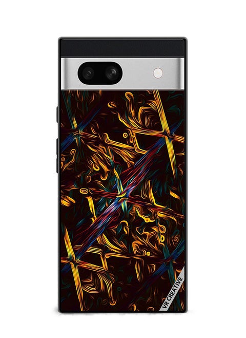 Protective Case Cover For Google Pixel 7a Abstract Design Multicolour