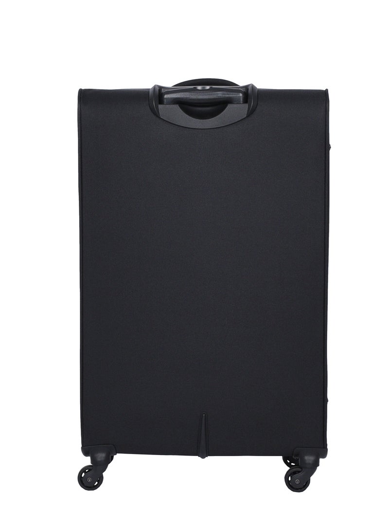 AMERICAN TOURISTER Oakland Suitcase, Check-In Size 78 cm / 29 inch, Spinner Wheels, Soft Top, 100% Polyester, Black|TSA Lock|Front Pocket Storage Compartment|Expandable - 3 Years International Warranty - Image 4