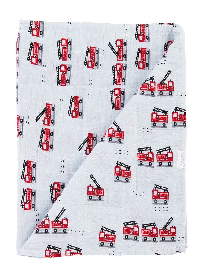Mud Pie Fire Truck Swaddle, Fire Truck - Image 1