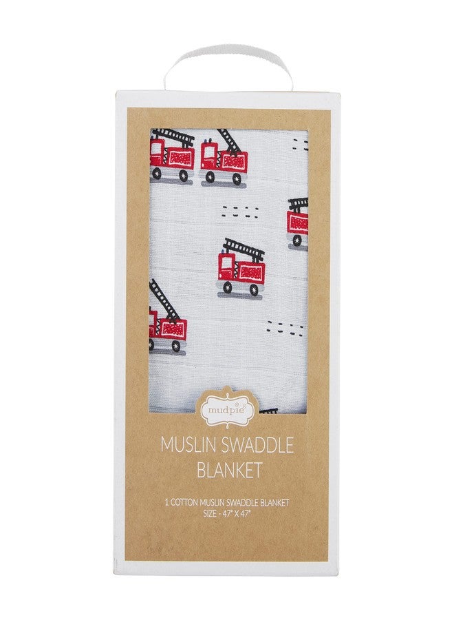 Mud Pie Fire Truck Swaddle, Fire Truck - Image 2