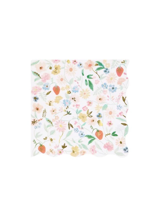 Meri Meri Elegant Floral Large Napkins - Image 1