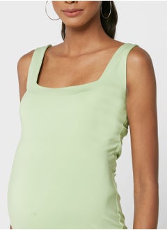 Cotton On Bump Friendly Bodycon Square Neck Midi Dress  - Image 3