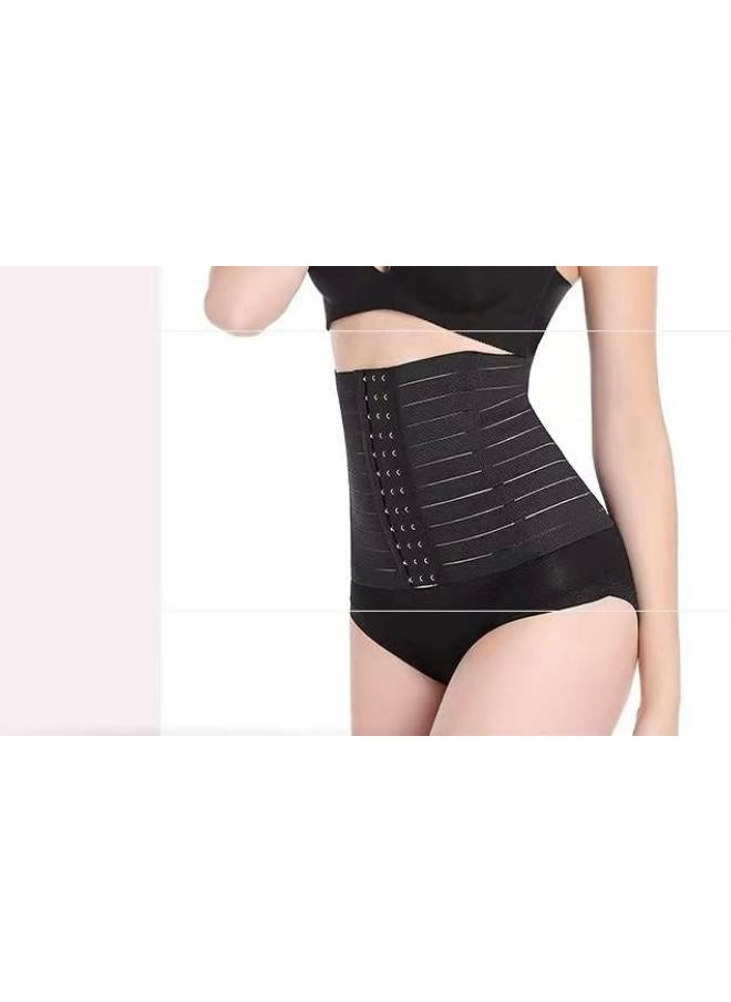 Glamroot - Women's Shapewear Waist Trainer Tummy Control/Tummy Tucker Post Pregnancy Recovery Belt, Free Size, Black - Image 1