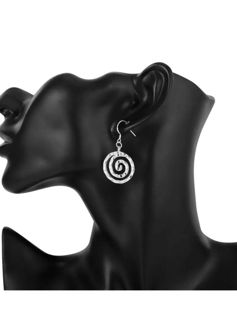 Dangle Charms Elegant 925 Silver Plated Earrings For Women - Image 2