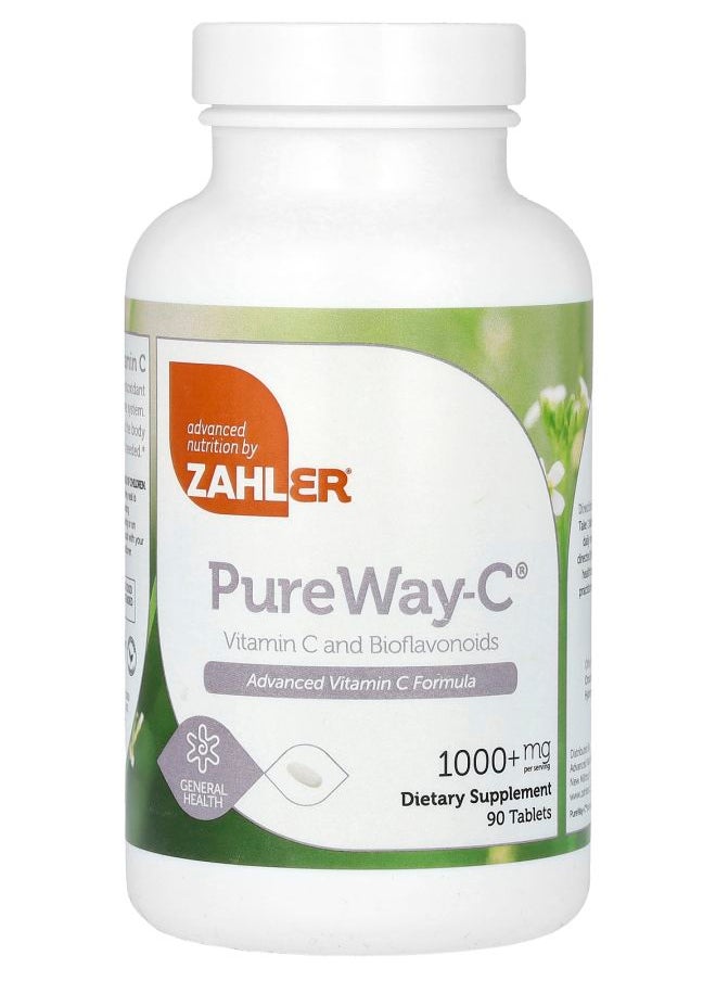 Zahler Pure WayC Vitamin C and Bioflavonoids 1000 mg 90 Tablets 