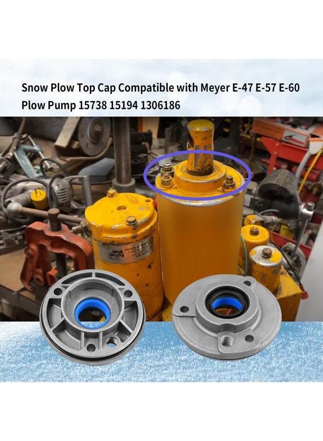Vanshly Snow Plow Top Cap Compatible with Meyer E-47 E-57 E-60 Plow Pump 15738 15194 1306186 - Image 2