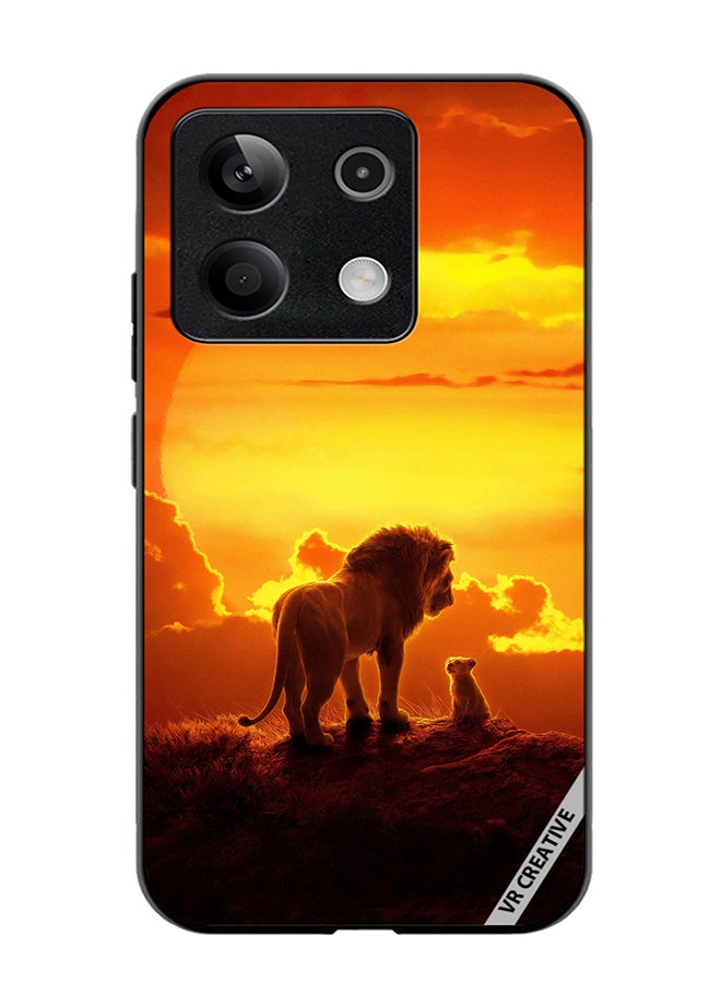 VR CREATIVE Protective Case Cover For Xiaomi Poco X6 Lion King Design Multicolour - Image 1
