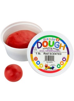 Hygloss Products Play Dough Safe & Nontoxic Modelling Dough For Arts & Crafts Learn & Play Scented 1Lb. Red Cherry Scent  - Image 2