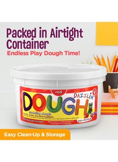 Hygloss Products Play Dough Safe & Nontoxic Modelling Dough For Arts & Crafts Learn & Play Scented 1Lb. Red Cherry Scent  - Image 4