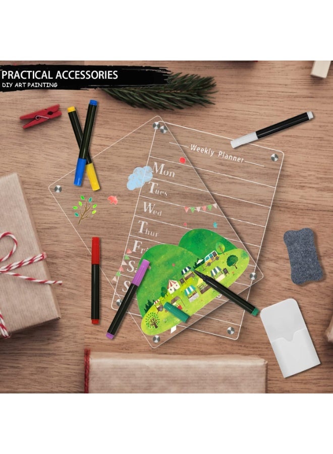 كازادورا منظم أسبوعي مغناطيسي للثلاجة من CAZADORA – عدد ٢ لوحات أكريليك شفافة قابلة للمسح – بحجم 22.9×33 سم – تثبيت مغناطيسي قوي – تشمل ٦ أقلام كتابة ملونة (أزرق، بنفسجي، أبيض) – تخطيط أسبوعي من الأحد إلى السبت – تصميم أنيق يندمج مع أي ديكور مطبخ – قابلة لإعادة الاستخدام وخالية من الأشباح وآثار الكتابة – مثالية للمنزل، المكتب، المدرسة – لتخطيط الوجبات، الجداول، قوائم التسوق، الملاحظات، وتتبع المهام – حبر واضح سريع الجفاف – سهلة المسح والتنظيف – تساعد في تنظيم الروتين اليومي للأطفال والعائلات – خيار هدية مثالي للأمهات والمعلمين والطلاب – صديقة للبيئة وبديل عملي للورق التقليدي – متينة وجاهزة للاستخدام اليومي - Image 3