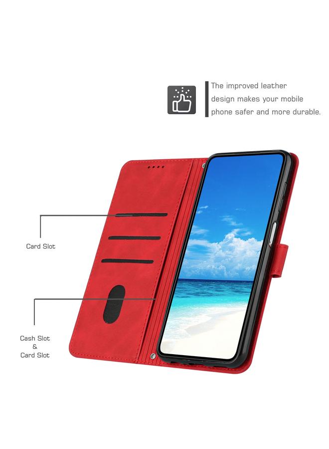 S-TOP Case For Motorola Edge 40 Skin Feel Heart Pattern Leather Phone Case - Image 4