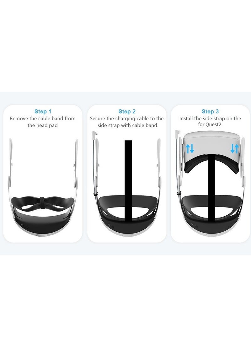 general Adjustable Head Strap for Oculus Quest 3 VR Headset Charging Elite Strap 10000mAh Battery for Meta Oculus Quest 3 Accessories - Image 5