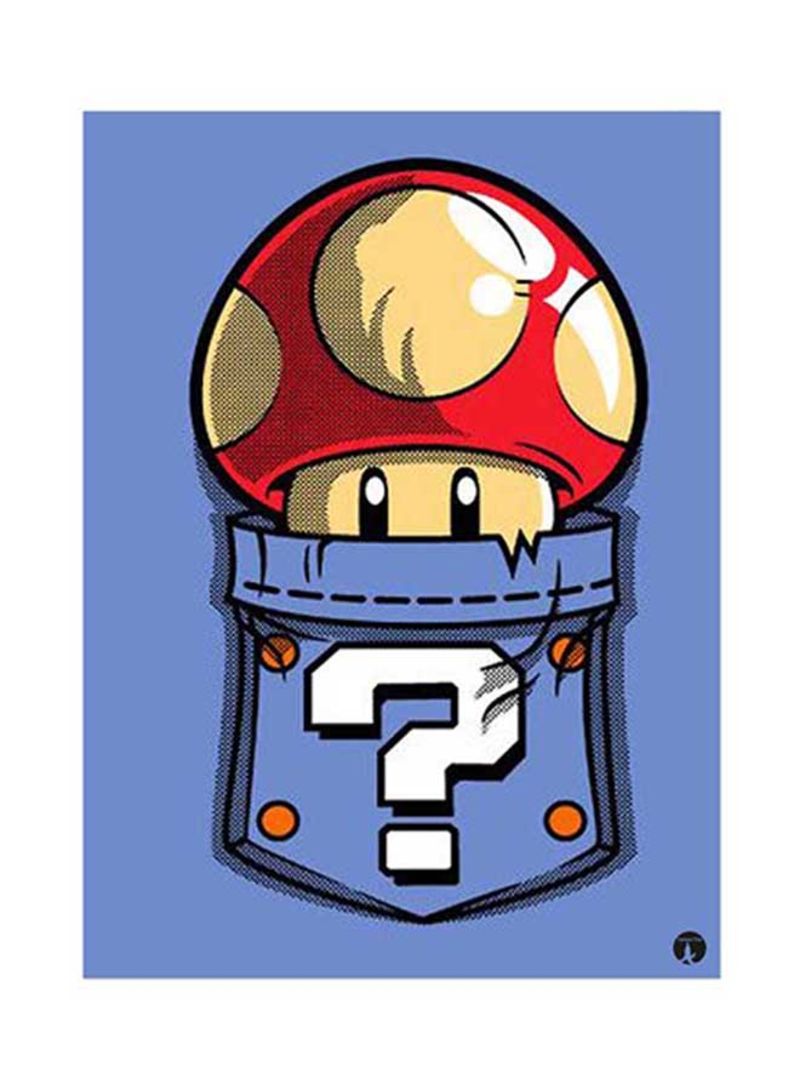 RKN Video Game Super Mario Metal Plate Poster Multicolour 15x20centimeter