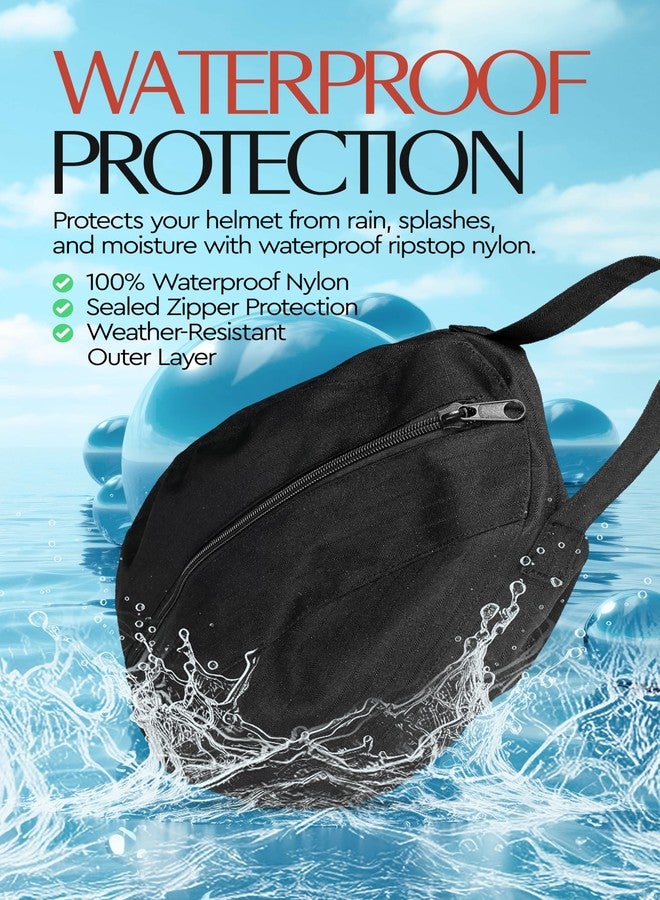 HORZE Waterproof Nylon Equestrian Helmet Bag, Durable Ripstop Design - Image 4