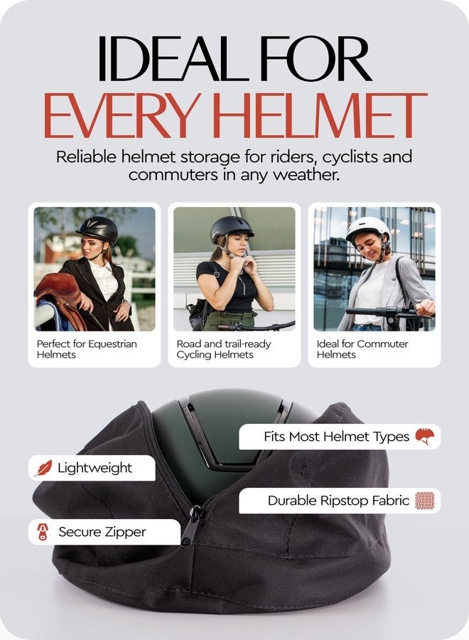 HORZE Waterproof Nylon Equestrian Helmet Bag, Durable Ripstop Design - Image 5