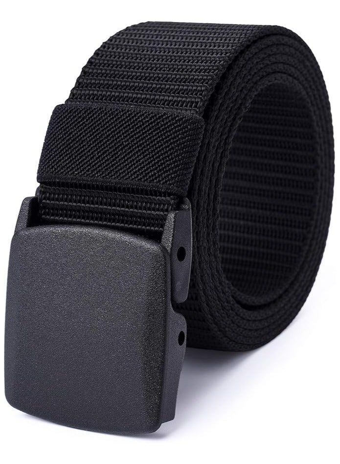CLASSIC MILANO® Beep-Free Airport Security Belt for Men & Women – Cotton & Nylon, Non-Metal Fiber Buckle – TSA-Approved, Stylish Travel & Golf Belt - Image 2