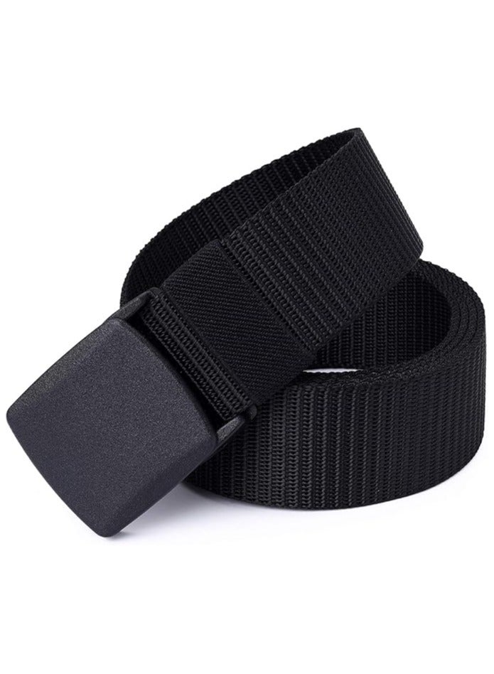 CLASSIC MILANO® Beep-Free Airport Security Belt for Men & Women – Cotton & Nylon, Non-Metal Fiber Buckle – TSA-Approved, Stylish Travel & Golf Belt - Image 1
