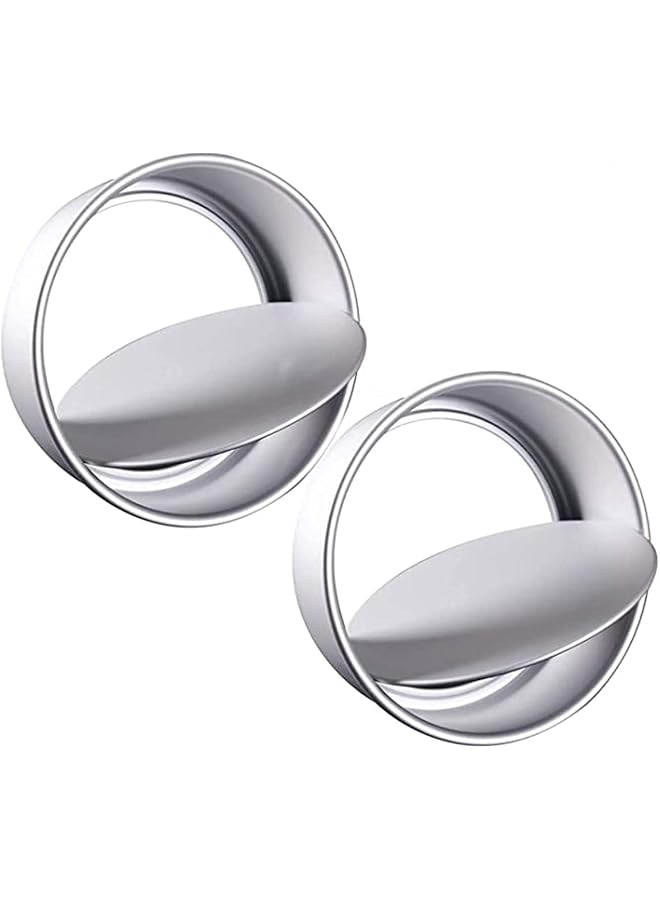 S-TOP 2 Pack 4-Inch Non-Stick Deep Aluminum Round Cake Pan with Removable Bottom for Wedding/Birthday/Cake Baking Round Cake Tin Set with Loose Base (4 inch) - Image 1