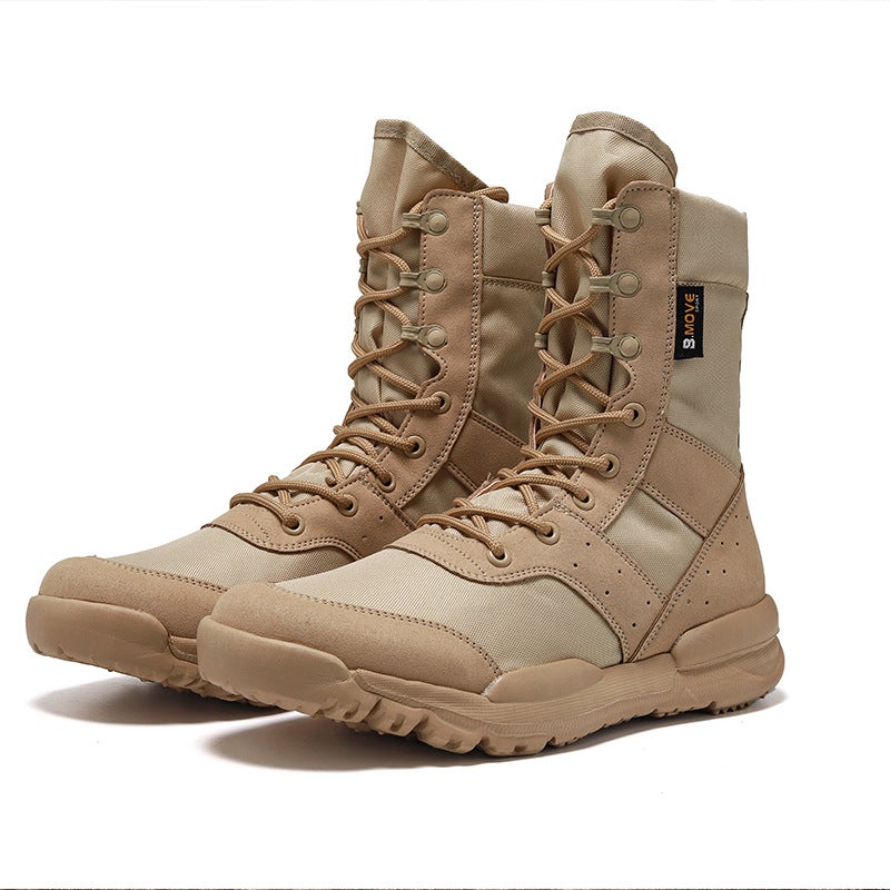 A Generation Of Summer Breathable Men'S Combat Boots High-Top Tactical Boots Desert Outdoor Tactical Boots Military Fans Women'S Boots - Image 1