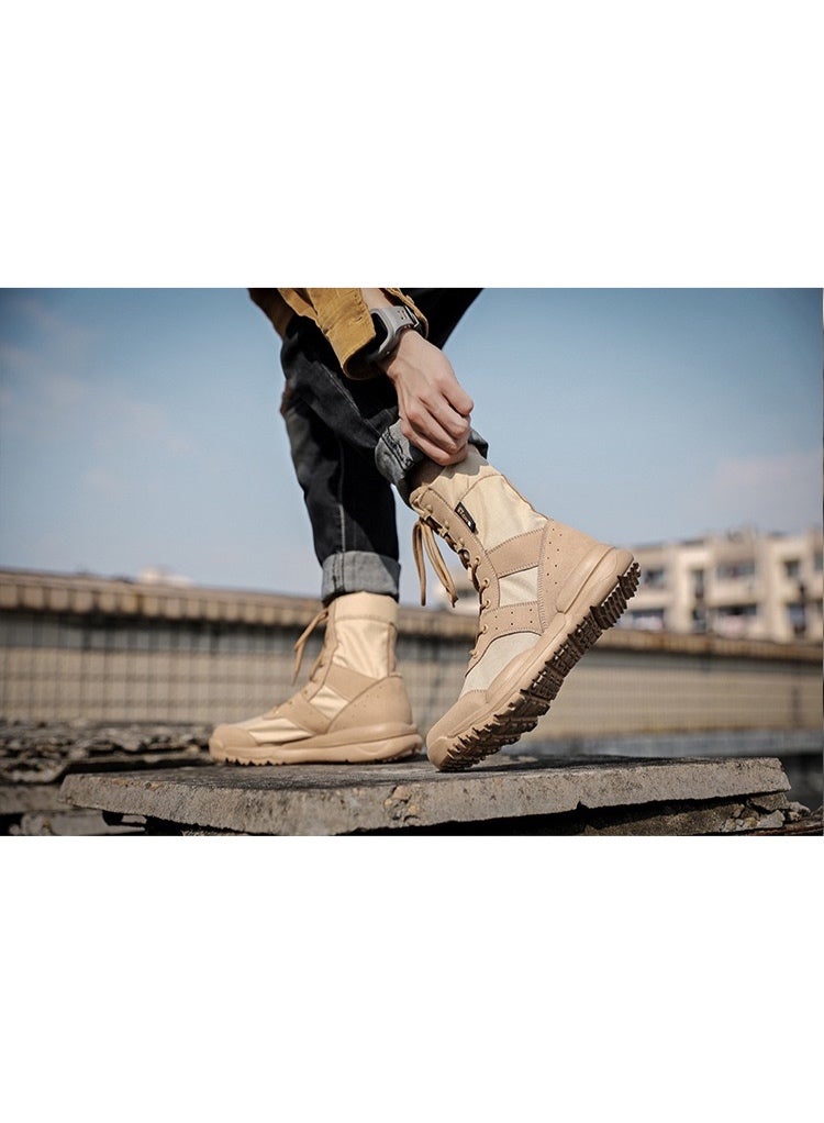 A Generation Of Summer Breathable Men'S Combat Boots High-Top Tactical Boots Desert Outdoor Tactical Boots Military Fans Women'S Boots - Image 2