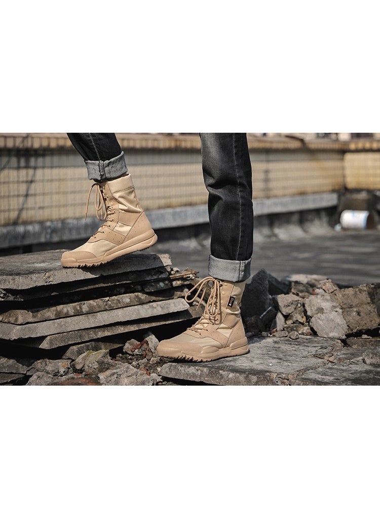 A Generation Of Summer Breathable Men'S Combat Boots High-Top Tactical Boots Desert Outdoor Tactical Boots Military Fans Women'S Boots - Image 4