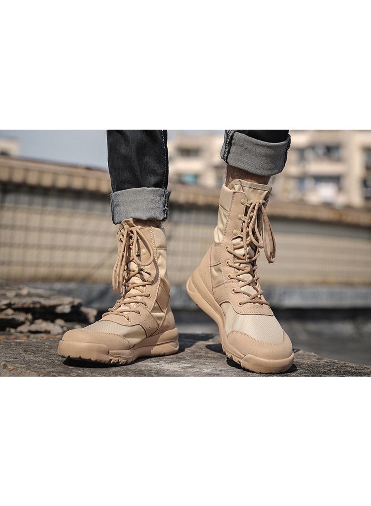 A Generation Of Summer Breathable Men'S Combat Boots High-Top Tactical Boots Desert Outdoor Tactical Boots Military Fans Women'S Boots - Image 5
