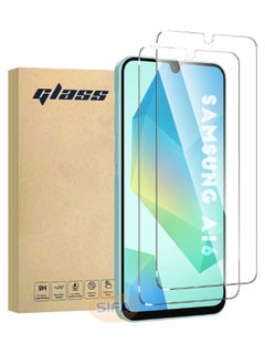 Glass 2 Pack Samsung Galaxy A16 Screen Protector, [9H Hardness][Touch Sensitive][Anti-Fingerprint][Anti-Scratch][Bubble-Free], HD Tempered Glass Screen Protector for Samsung Galaxy A16 6.7 inch (Boxed, 2-Pack)  - Image 1