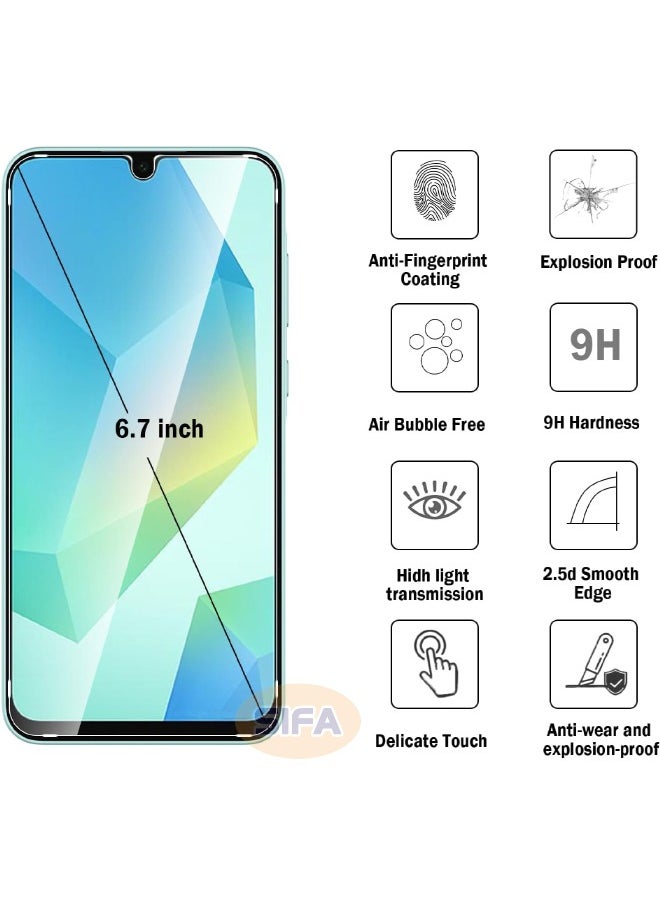 Glass 2 Pack Samsung Galaxy A16 Screen Protector, [9H Hardness][Touch Sensitive][Anti-Fingerprint][Anti-Scratch][Bubble-Free], HD Tempered Glass Screen Protector for Samsung Galaxy A16 6.7 inch (Boxed, 2-Pack)  - Image 3