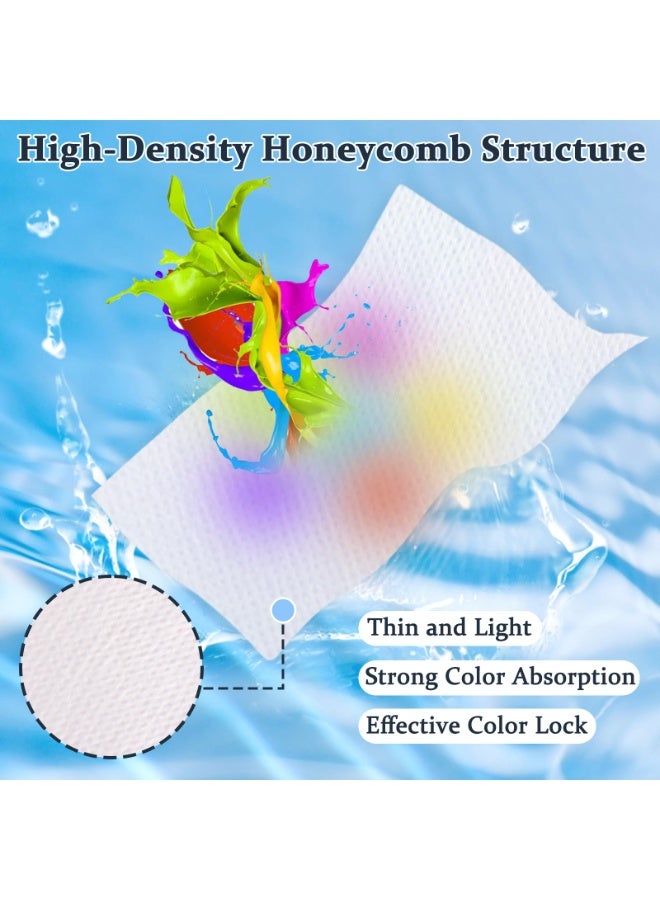 SYOSI Color Catchers For Laundry, Color Grabber Laundry Sheets Essential For Home Use, Color Run Remover, Color Catcher Maintains Original Color Of Clothing, Suitable For Apartment School Travel (200 Pcs) - Image 2