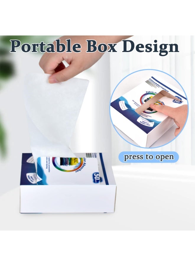 SYOSI Color Catchers For Laundry, Color Grabber Laundry Sheets Essential For Home Use, Color Run Remover, Color Catcher Maintains Original Color Of Clothing, Suitable For Apartment School Travel (200 Pcs) - Image 4