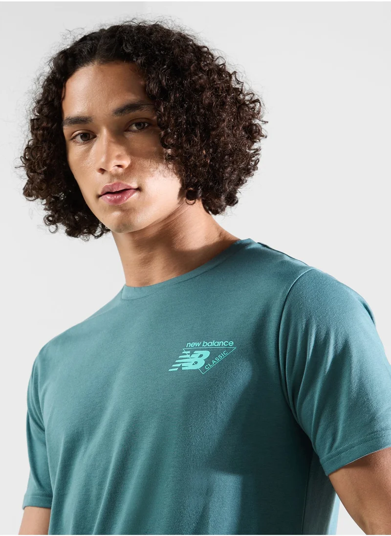 نيو بالانس Sport Essentials Heathertech Graphic T-Shirt 1