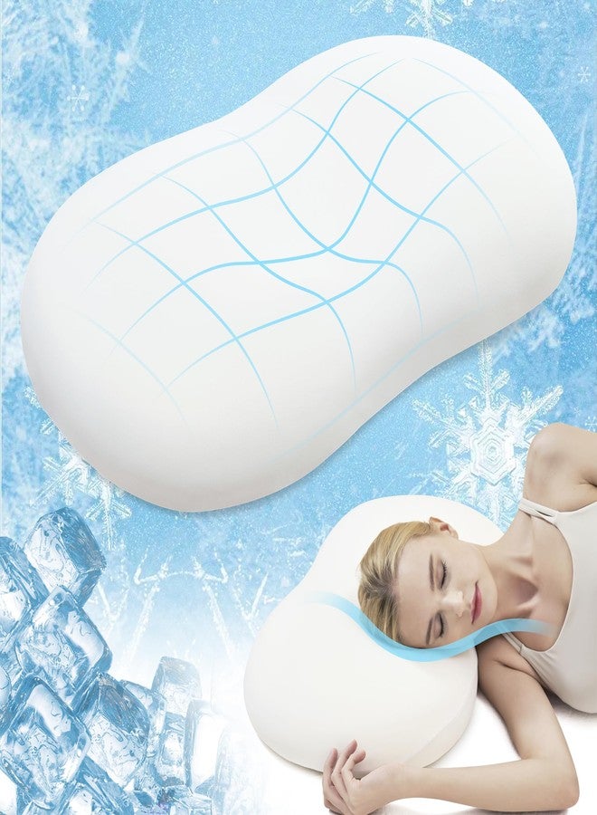 AIRSKY Side Sleeper Pillow,Soft Memory Foam Pillows, Cooling Neck Pillow for Sleeping, CertiPUR-US Certified, Odorless, Dreamers Relief Pillow,Deep Sleep,Low-Profile Edition,M1,White - Image 1