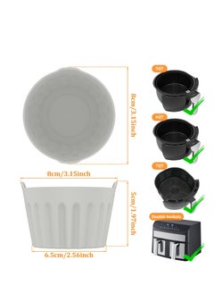 SYOSI Silicone Air Fryer Egg Mold, Reusable Nonstick Egg Bites Pan Alternative, Egg Boiler Mold Cup, BPA Free, Dishwasher Safe Poached Egg Cups for Microwave Air Fryer Stovetop Egg Cooking (9Pcs)  - Image 3