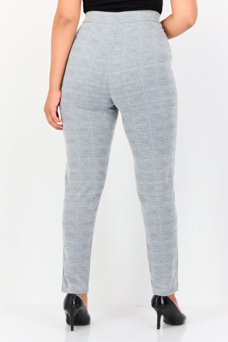 ONLY سروال نسائي ضيق بتصميم هيرينغبون، متعدد الألوان - Image 4