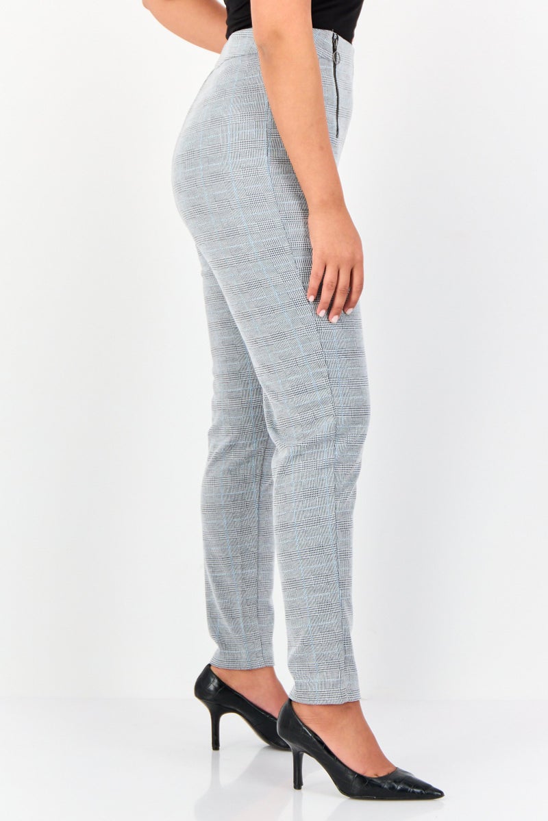 ONLY سروال نسائي ضيق بتصميم هيرينغبون، متعدد الألوان - Image 3