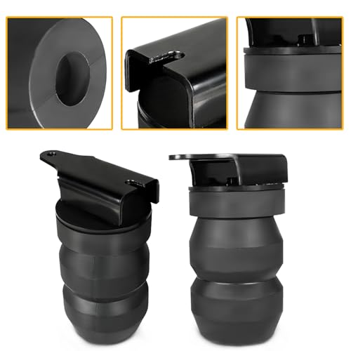 MILLISEC Rear Rubber Helper Suspension Springs Kit Kits Compatible with 1999-2010 Chevy Silverado & GMC Sierra 1500 HD and 2500 pickup trucks, OEM Number GMRCK25S - Image 4