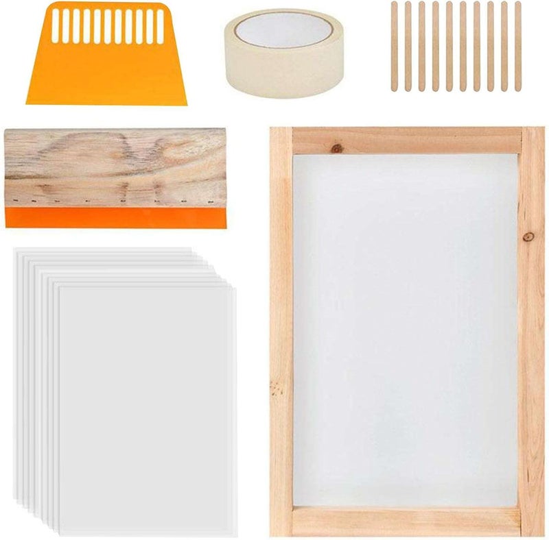 كلاراكو مجموعة أدوات طباعة الشاشة الإبداعية للتيشيرتات، 24 قطعة - Image 1