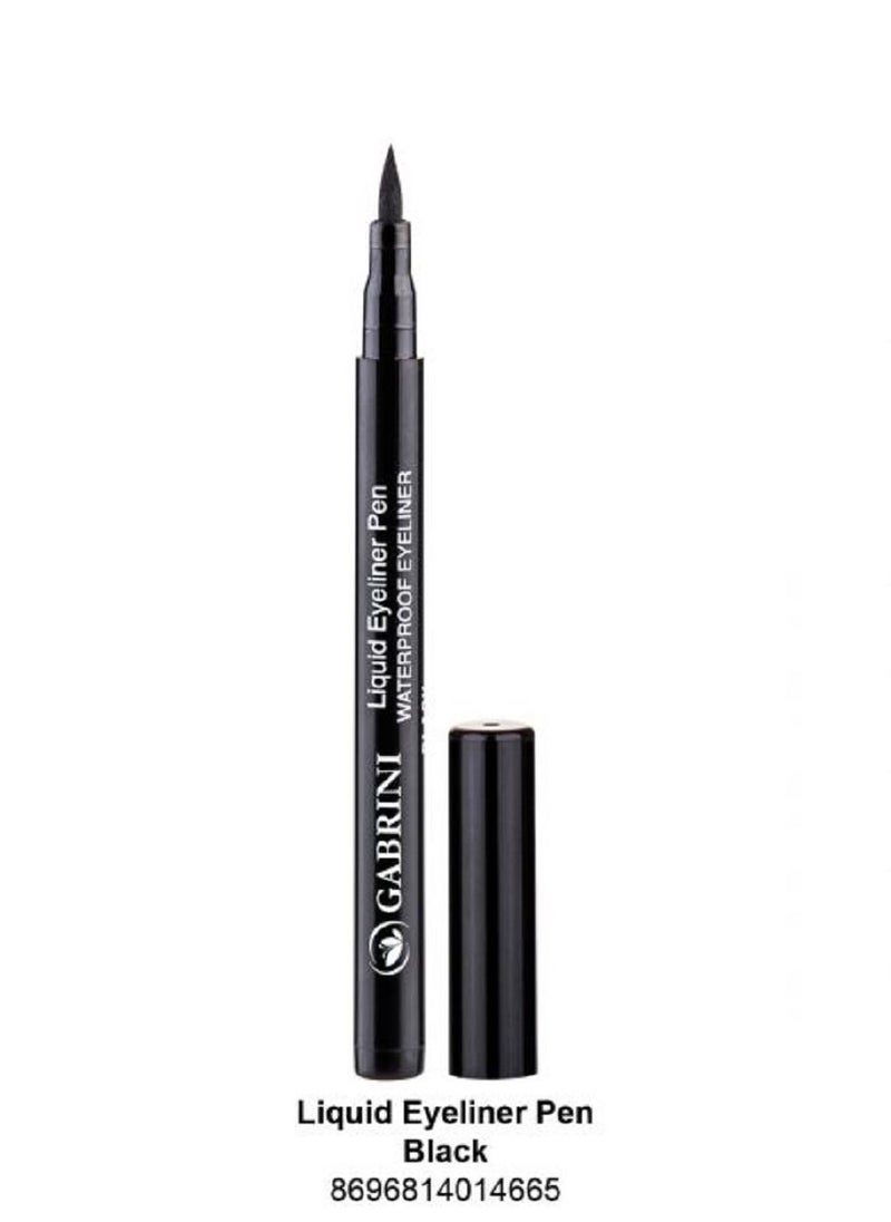 GABRINI - Gabrini	Liquid Eyeliner Pen - W.P - Black -  2g - Image 1