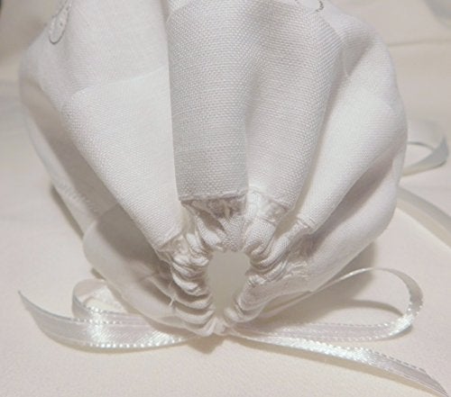 Integrity Designs Baby Linen Keepsake Cross Embroidered Handkerchief Christening/Baptism Bonnet and Gift Card with Envelope - Image 5