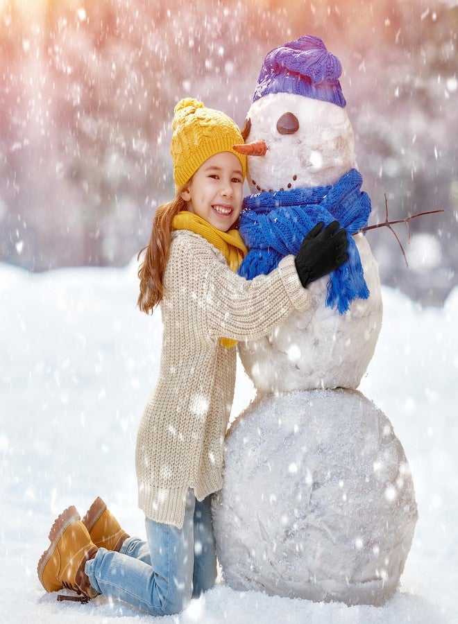 ONESING 3 Pairs Fleece Winter Gloves Toddler Warm Gloves for Boys Girls Snow Outdoors Cold Weather Mixcolor G - Image 5