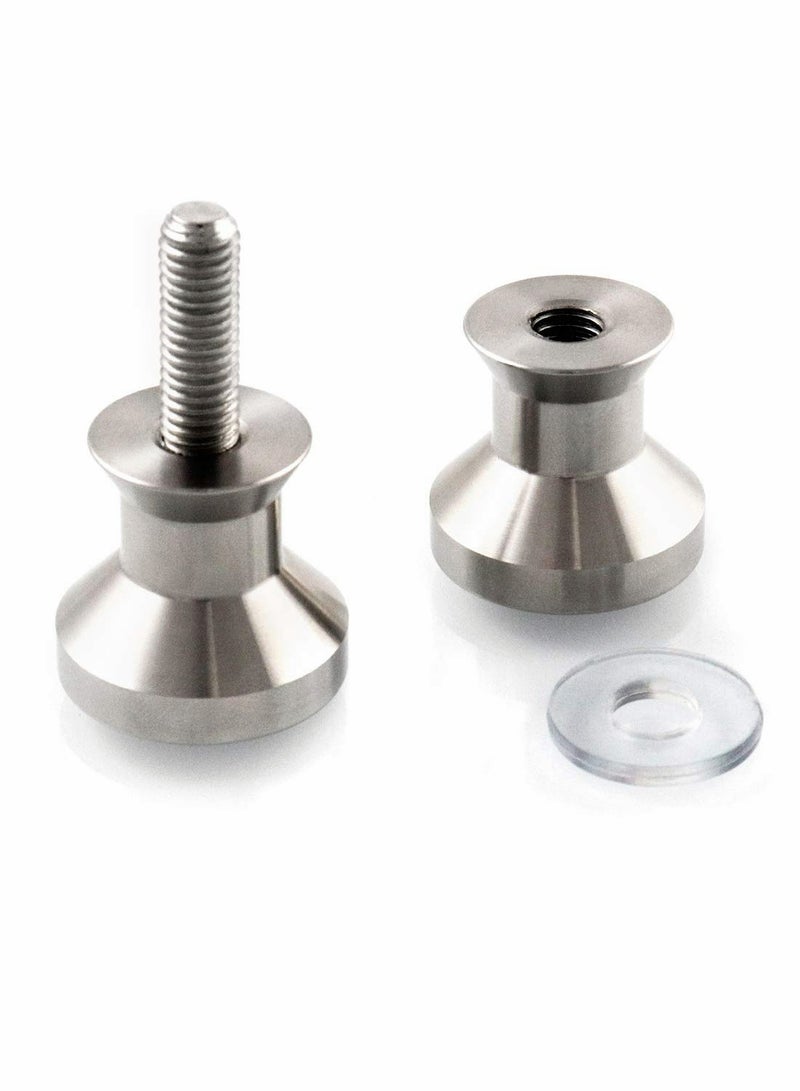 Shower Glass Door Handles, 304 Stainless Steel Bathroom Pull Knob with Stain Finish for Glass Door Solid Back-to-Back Shower Door Knob Glass Door Bathroom Double-Sided Handle - Image 4