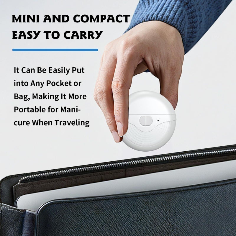 Mrryiio 3 Speeds Strong Power Automatic Nails Trimmer,Electric Smart Nail Clippers for Adults Seniors,2 in 1 Automatic Nail Trimmer,Rechargeable Toenail Clippers with Polisher,Light,Nail Debris Storage - Image 2
