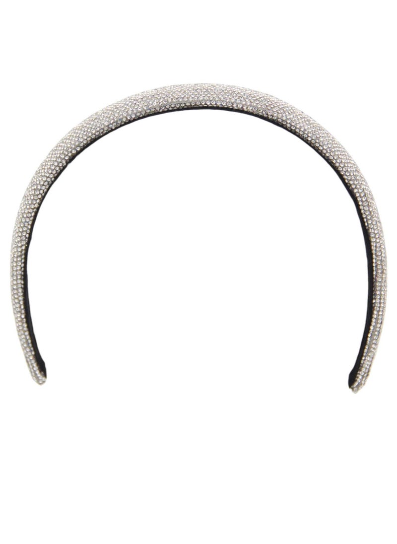 D'Daniela - Headband Anna For Women's and  Girls Silver - Image 1