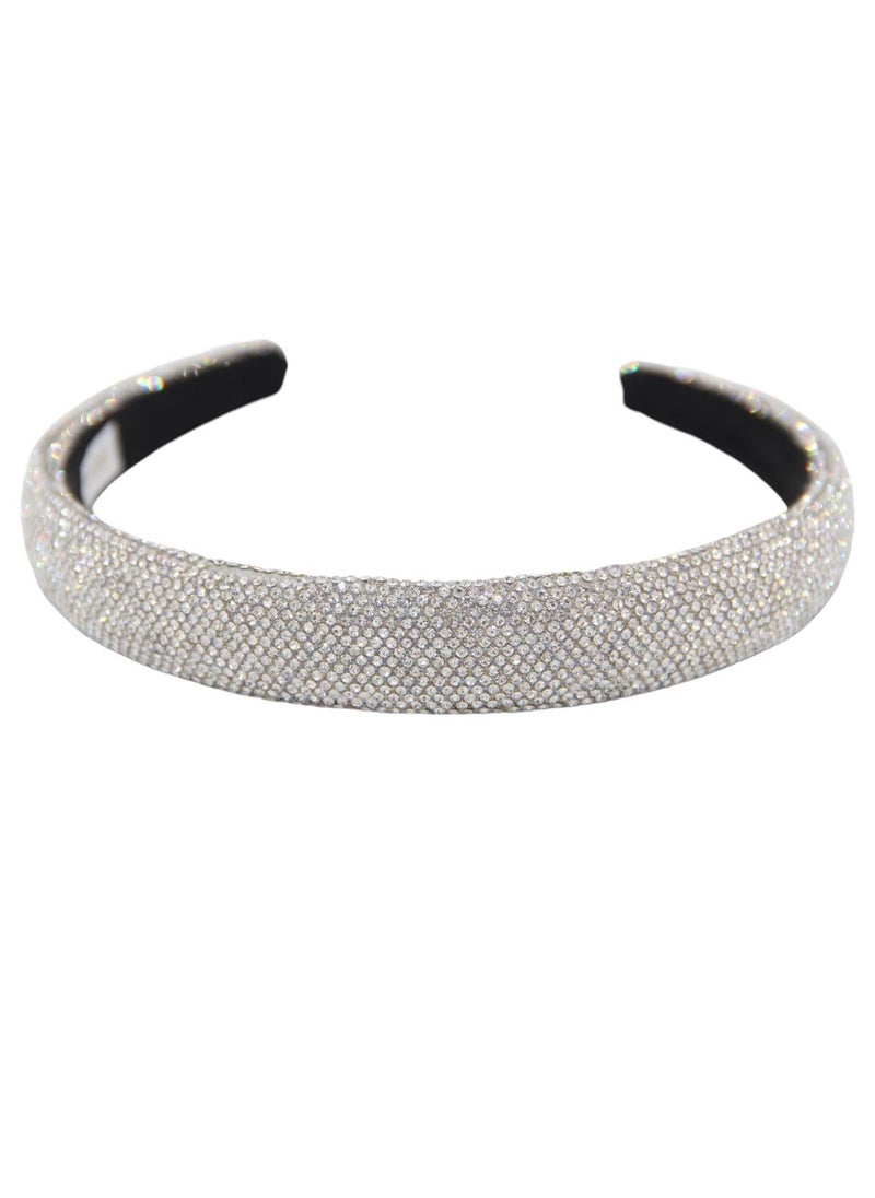 D'Daniela - Headband Anna For Women's and  Girls Silver - Image 1